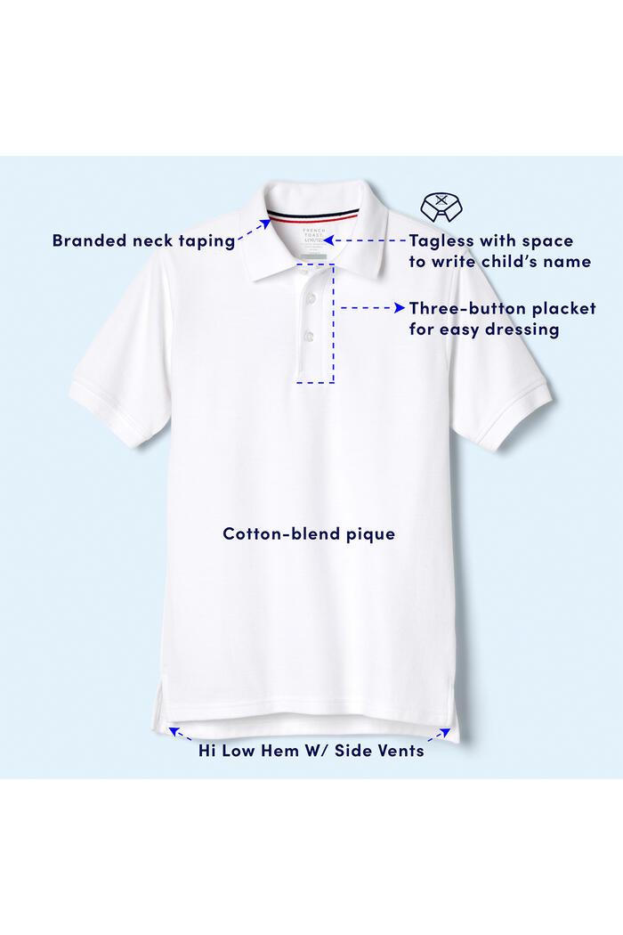 French Toast - Husky Youth Short Sleeve Pique Polo